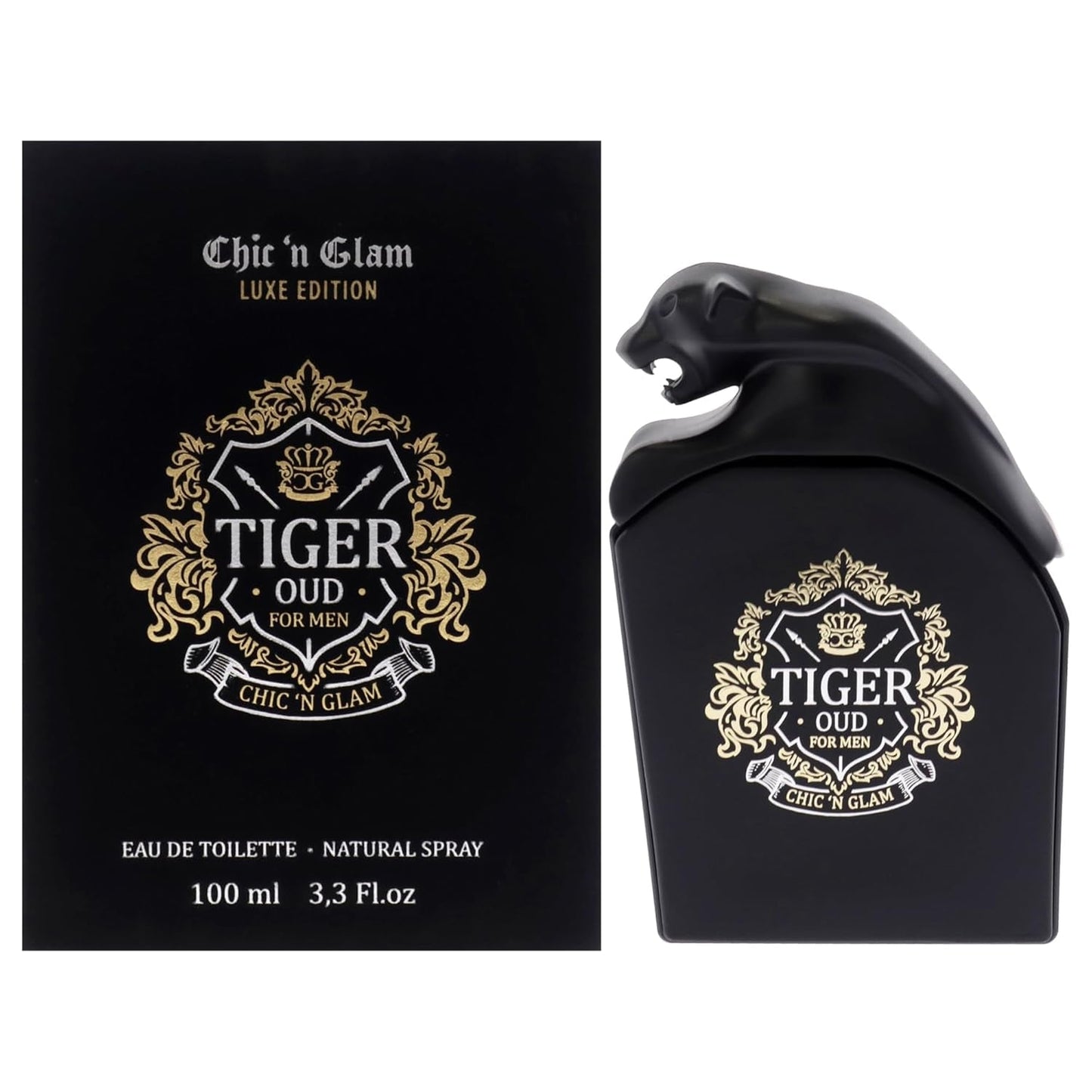 Chic 'N Glam Tiger Oud Luxe Edition By Chic 'N Glam Eau De Toilette Spray (Unboxed) 3.3 Oz For Men