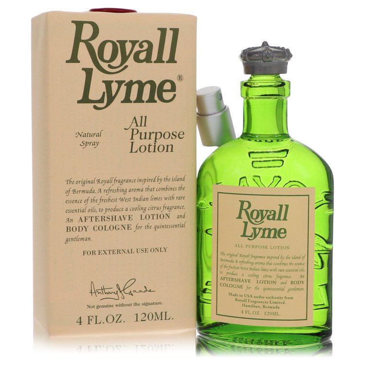 Royall Lyme By Royall Fragrances All Purpose Lotion / Cologne 4 Oz For Men