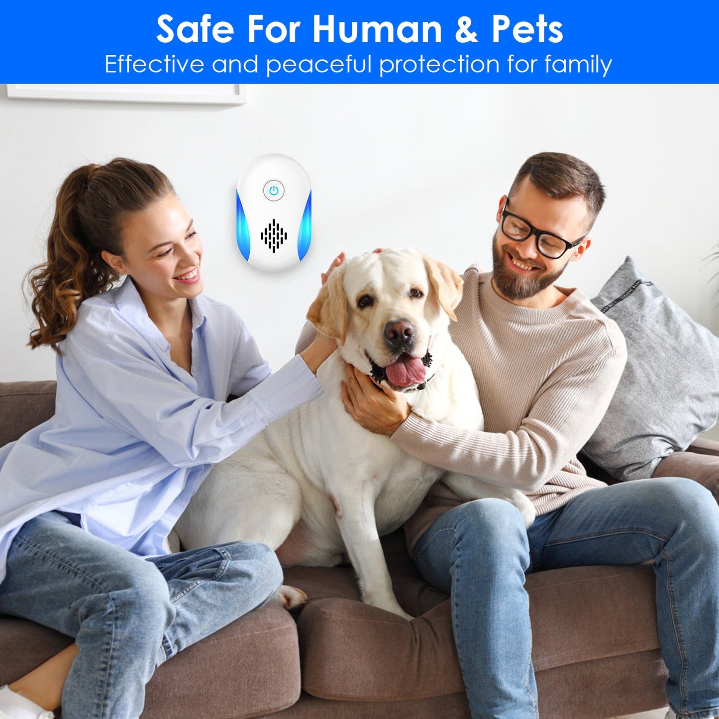 6 Packs Ultrasonic Pest Repellers Electric Plug-In Indoor Pest Control Mouse Repellent Chaser Deterrent Rodent Chaser With 2 Modes For Home Kitchen Office Warehouse Hotel