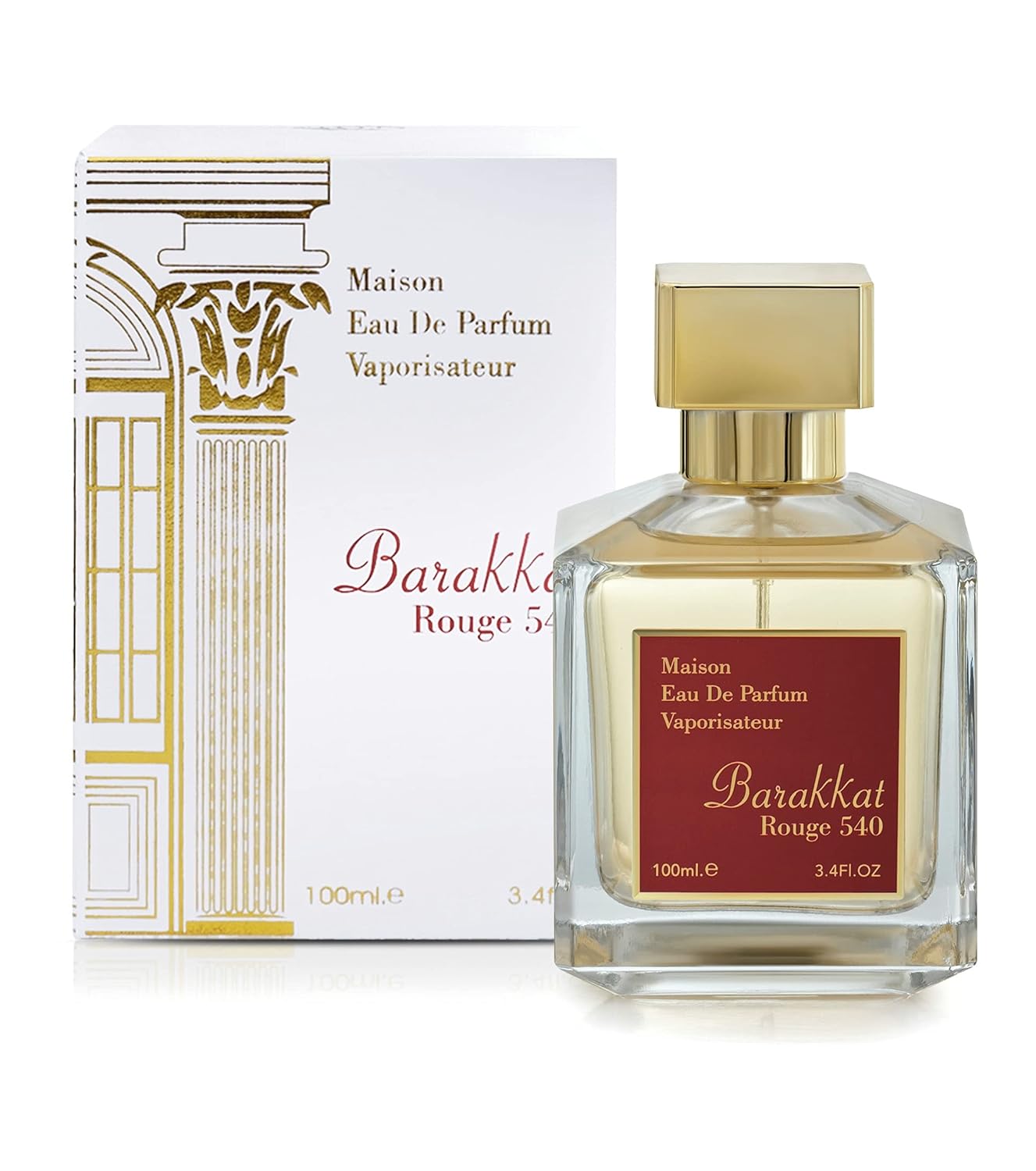 FRAGRANCE WORLD BARAKKAT ROUGE 540 3.4 EAU DE PARFUM SPRAY