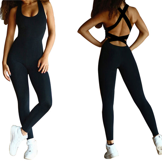 Women\'s Sports YOGA Workout Gym Fitness Jumpsuit