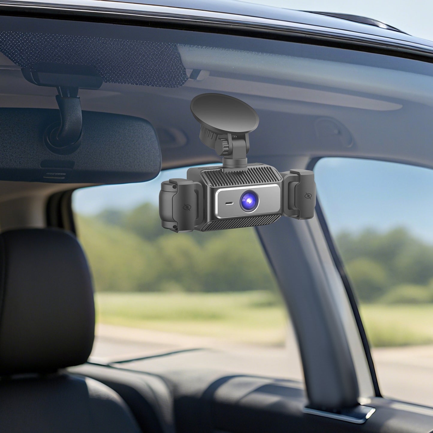 4 Channel Car Dash Cam With 128G MMC Card 1080P Front 720P Left Right 480P Rear G-Sensor Parking Monitor Loop Recording Night Vision 360 Degree Surveillance Car Camera