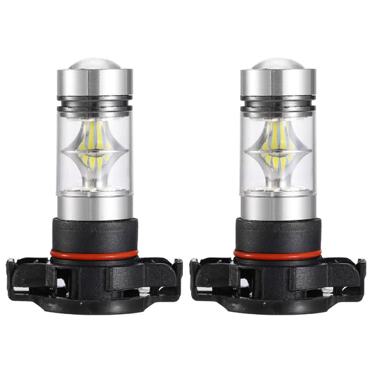 2PCS 1100LM 100W 5202 H16 LED Fog DRL Light Bulb IP68 Waterproof 20 2835 LEDs 360° Beam Angle 6000K White