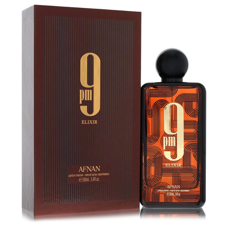 Afnan 9Pm Elixir Intense By Afnan Parfum Intense Spray (Unisex) 3.4 Oz For Men