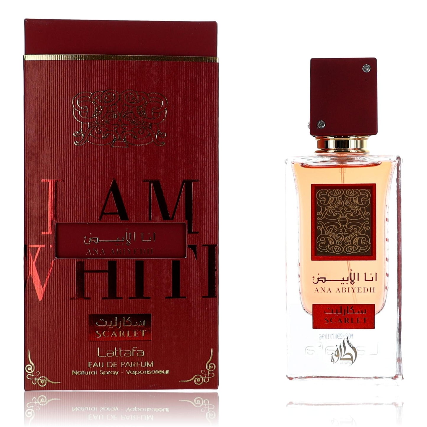 Ana Abiyedh I Am White Scarlet By Lattafa Eau De Parfum Spray (Unisex) 2.0 Oz For Men