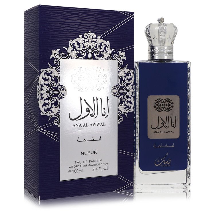 Ana Al Awwal Blue By Nusuk Eau De Parfum Spray 3.4 Oz For Men