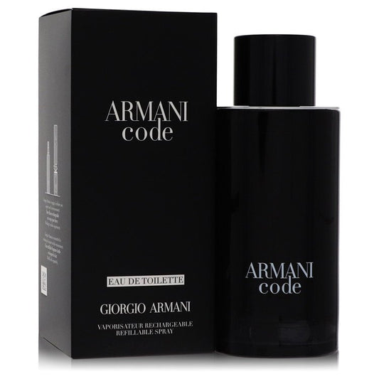 Armani Code By Giorgio Armani Eau De Toilette Spray Refillable 4.2 Oz For Men