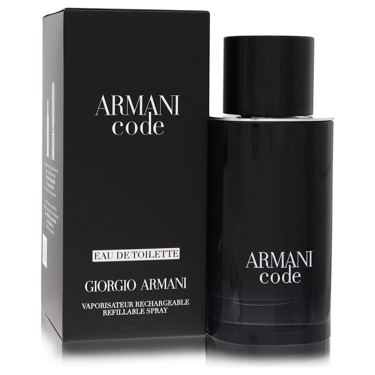 Armani Code By Giorgio Armani Eau De Toilette Spray Refillable 2.5 Oz For Men