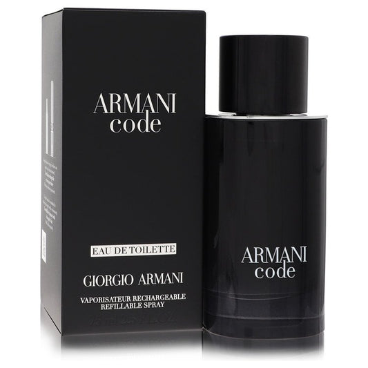 Armani Code By Giorgio Armani Eau De Toilette Spray Refillable 2.5 Oz For Men
