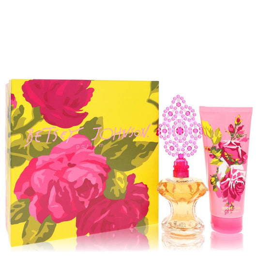 Betsey Johnson By Betsey Johnson Gift Set -- 3.4 Oz Eau De Parfum Spray + 6.7 Oz Body Lotion For Women