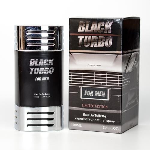 Black Turbo By Crystal Distributors 3.4 Fl.Oz. EDT Spray For Men