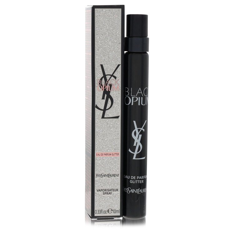 Black Opium Glitter By Yves Saint Laurent Mini EDP Spray 0.33 Oz For Women