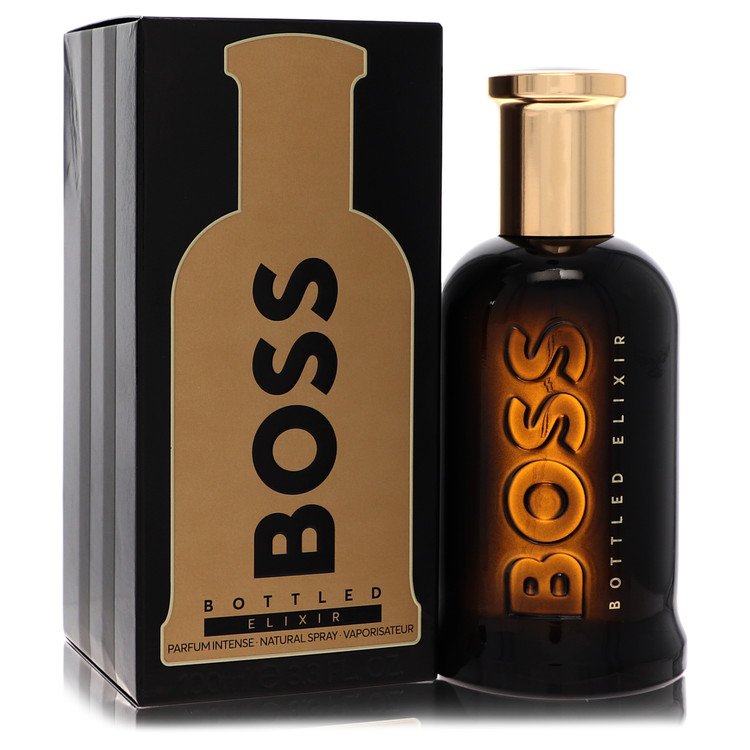 Boss Bottled Elixir By Hugo Boss Parfum Intense Spray 3.4 Oz For Men