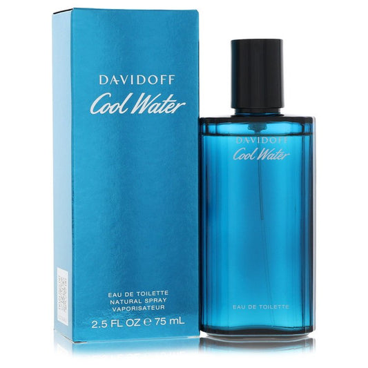Cool Water By Davidoff Eau De Toilette Spray 2.5 Oz For Men