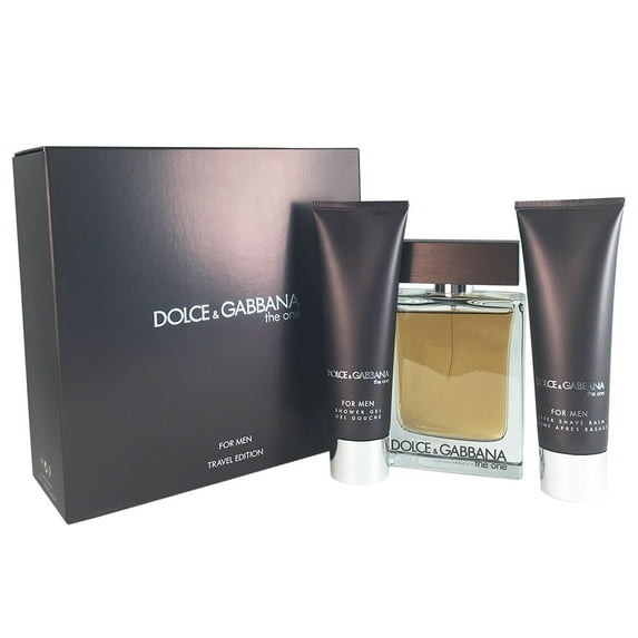 Dolce & Gabbana The One 3 Pcs Set For Men: 3.3 Eau De Toilette Spray + 0.33 Eau De Toilette Spray + 1.69 Shower Gel