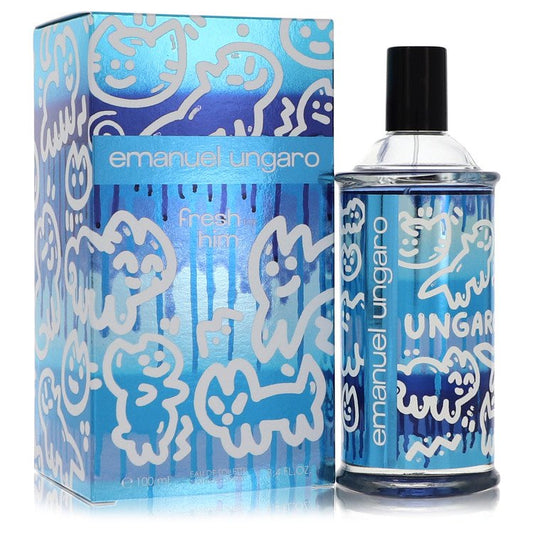 Emanuel Ungaro Fresh For Him By Ungaro Eau De Toilette Spray 3.4 Oz For Men