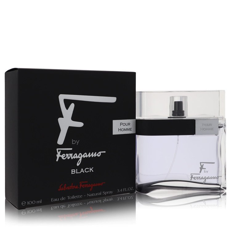 F Black By Salvatore Ferragamo Eau De Toilette Spray 1.7 Oz For Men