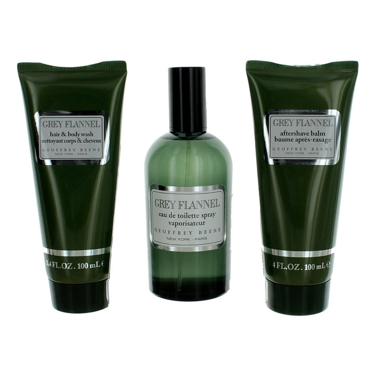 Grey Flannel 3 Pcs Set: 4 Oz Eau De Toilette Spray + 3.4 After Shave Balm + 3.4 Hair & Body Wash