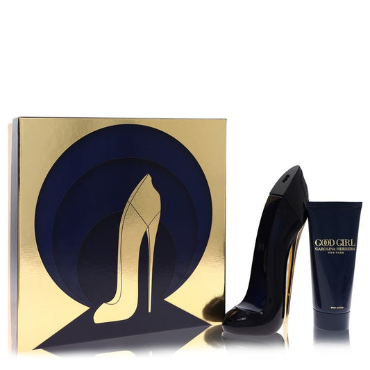 Good Girl By Carolina Herrera Gift Set -- 2.7 Oz Eau De Parfum Spray + 3.4 Oz Body Lotion For Women
