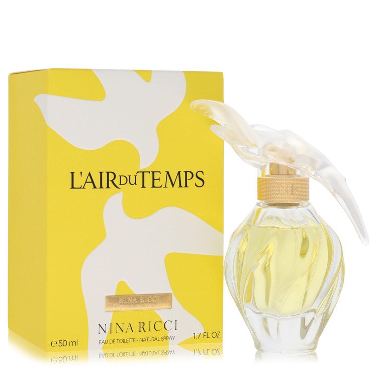 L'Air Du Temps By Nina Ricci Eau De Toilette Spray With Bird Cap 1.7 Oz For Women