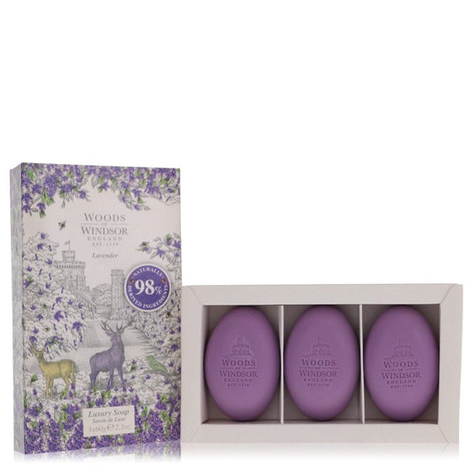 Lavender By Woods Of Windsor Fine English Soap 3 X 2.1 Oz For Women