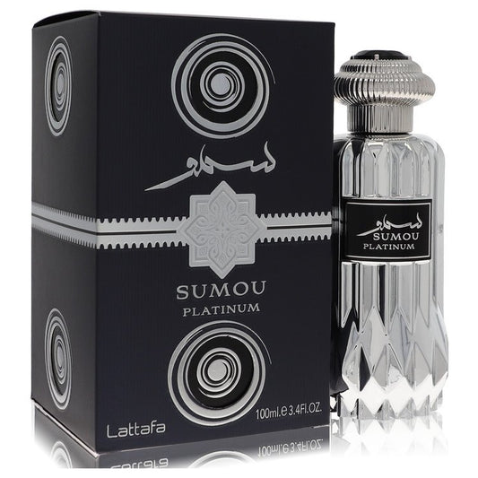Lattafa Sumou Platinum By Lattafa Eau De Parfum Spray (Unisex) 3.4 Oz For Men