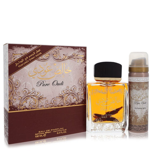 Lattafa Pure Oudi By Lattafa Eau De Parfum Spray Plus 1.7 Oz Deodorant 3.4 Oz For Women