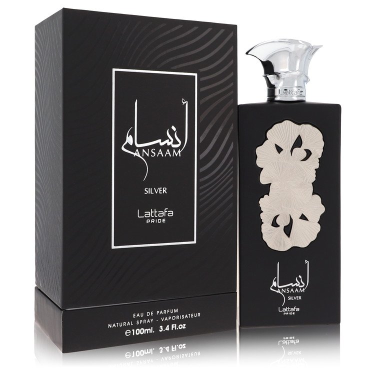 Lattafa Pride Ansaam Silver By Lattafa Eau De Parfum Spray (Unisex) 3.4 Oz For Women