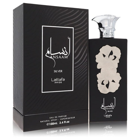 Lattafa Pride Ansaam Silver By Lattafa Eau De Parfum Spray (Unisex) 3.4 Oz For Women