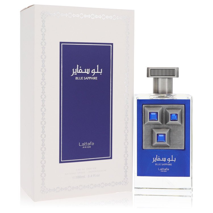 Lattafa Pride Blue Sapphire By Lattafa Eau De Parfum Spray (Unisex) 3.4 Oz For Men