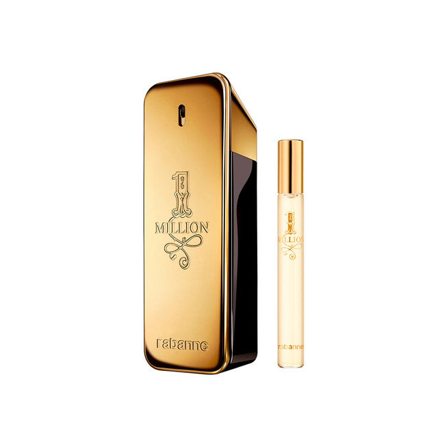 Paco Rabanne One Million 2 Pcs Set For Men: 6.8 Eau De Toilette Spray + 0.34 Eau De Toilette Spray.
