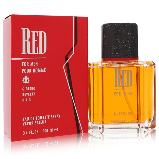 Red By Giorgio Beverly Hills Eau De Toilette Spray 3.4 Oz For Men
