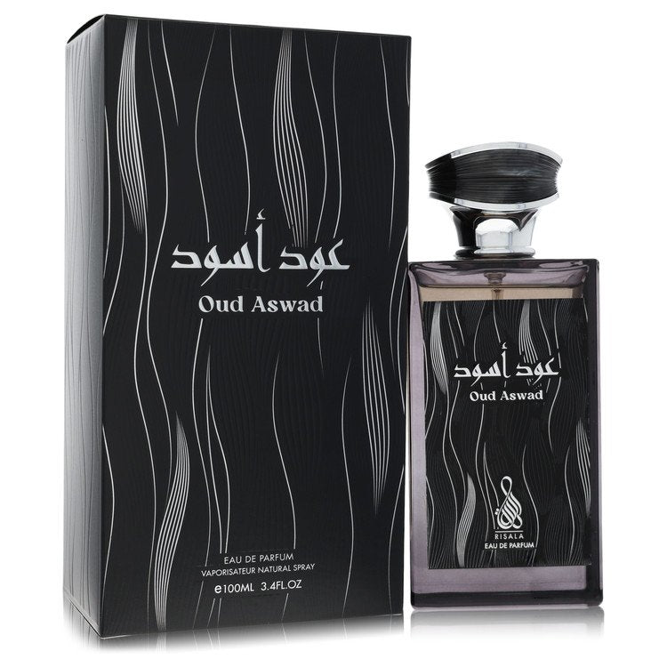 Risala Oud Aswad By Risala Eau De Parfum Spray 3.4 Oz For Men