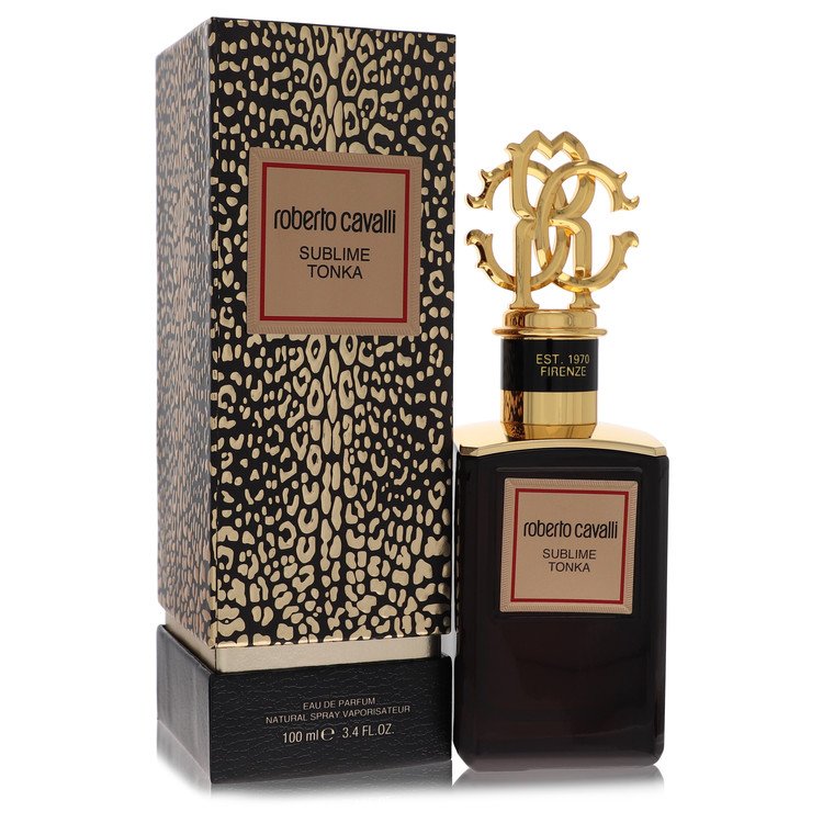 Roberto Cavalli Gold Sublime Tonka By Roberto Cavalli Eau De Parfum Spray 3.4 Oz For Men