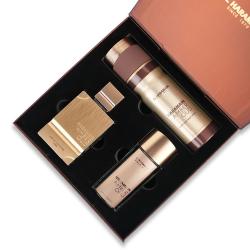 Al Haramain Amber Oud Gold 3 Pcs. Gift Set: 2.5Oz EDP Spray 1.0Oz EDP Spray 6.6Oz Body Spray For Men And Women