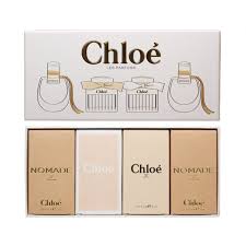 Chloe Gift Set 4Pcs.Chloe 4 Pcs Mini Set : 2 X Chloe Nomade + Chloe EDT + Chloe EDP 0.17 Each Women.
