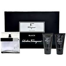 F By Salvatore Ferragamo 3 Pcs. Set: 3.4Oz EDT Spray 2.5Oz Shower Gel2.5Oz Aftershave Balm For Men
