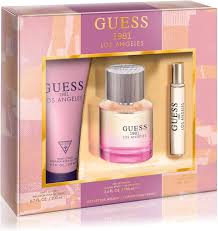 Guess 1981 Los Angeles 3 Pcs. Set: 3.4Oz EDT Spray 6.7Oz Body Lotion15Ml EDT For Women
