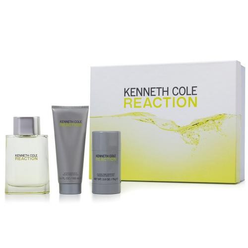 Reaction 3 Pcs.Gift Set: 3.4Oz EDT Spray 3.4Oz Aftershave Balm And 6Oz Body Deodorant For Men