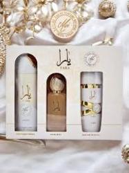 Lattafa Yara Moi: 3 Pc Set 3.4 EDP Spray + 6.8 Deodorant Spray + Hair Mist Women