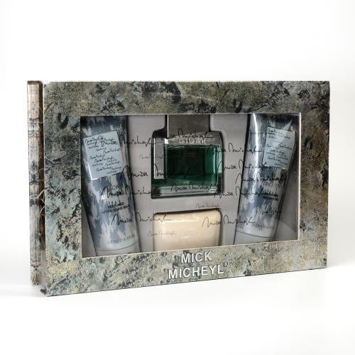 Mick Micheyl 3 Pcs. Gift Set: 2.0 Fl.Oz. EDT Spray 6.8 Fl.Oz. Aftershave Balm And 3.5 Fl.Oz. Soap For Men.Mick Micheyl Parfum