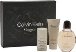 Obsession Gift Set 3Pcs.(4.0 Oz Eau De Toilette Spray + 3.4 Oz. Balm+ 2.6 Oz. Deo) Men