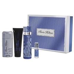 Paris Hilton 4 Pcs. Gift Set: 3.4 Fl.Oz. EDT Spray 2.7 Fl.Oz. Deodorant Stick 3.0 Fl.Oz. Shower Gel And .2 Fl.Oz. EDT Spray For Men.Parlux