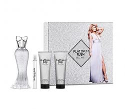 Paris Hilton Paltinum Rush 4 Pcs.Gift Set: 3.4Oz EDP Spray +3Oz Body Lotion +3Oz.Gel And 10Ml Mini Spray