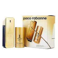 1 Million By Paco Rabanne Gift Set 2Pcs. :3.4Oz EDT Spray 5.0 Deodorant Spray Men