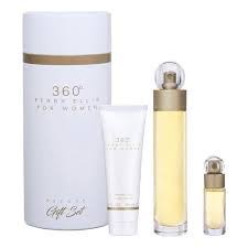 360 3 Pcs. Gift Set: 3.4Oz EDT Spray 3.0Oz Shower Gel7.5Ml EDT For Women
