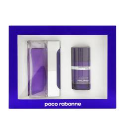 Ultraviolet 2 Pcs. Gift Set: 3.4 Fl.Oz. EDT Spray And 2.7 Fl.Oz. Deodorant Stick For Men.Paco Rabanne