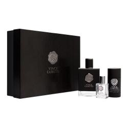 Vince Camuto Black 3 Pcs. Gift Set:3.4Oz. EDT+2.5Oz. Deodorant+15Ml EDT For Men