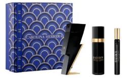 Carolina Herrera Bad Boy 3 Pcs. Gift Set: 3.4Oz EDT Spray, 3.4Oz. Deodorant Spray, 10Ml EDT For Men