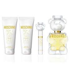 Moschino Toy 4 Pcs. Gift Set By Moschino: 3.4 EDP Spray3.4 Body Lotion3.4Oz. Gel10 Ml EDP Spray For Women
